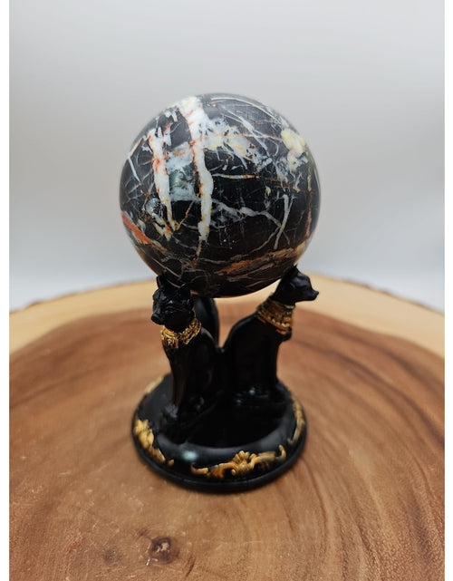 Load image into Gallery viewer, Ocean Jasper Sphere .79lbs W/Stand
