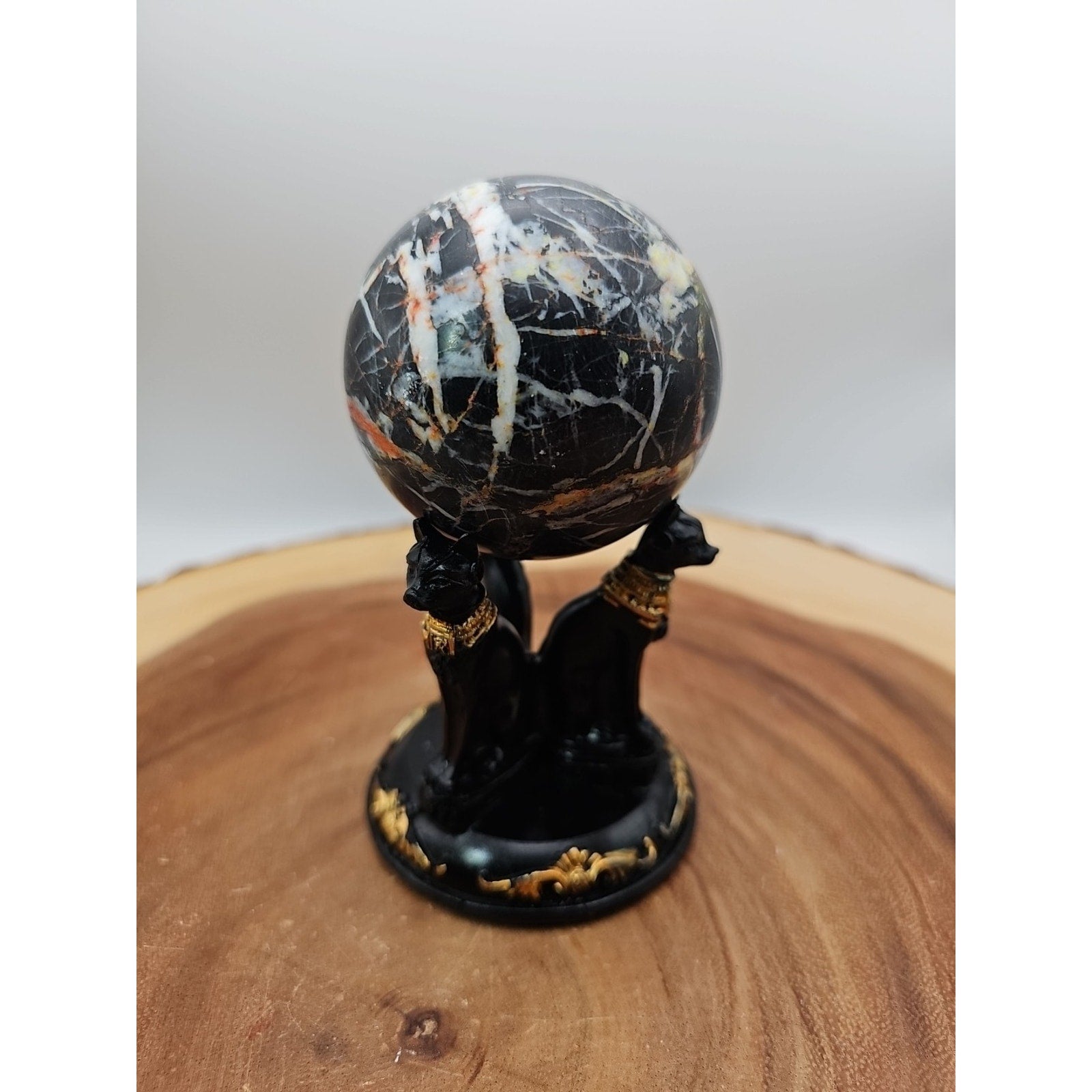 Ocean Jasper Sphere .79lbs W/Stand