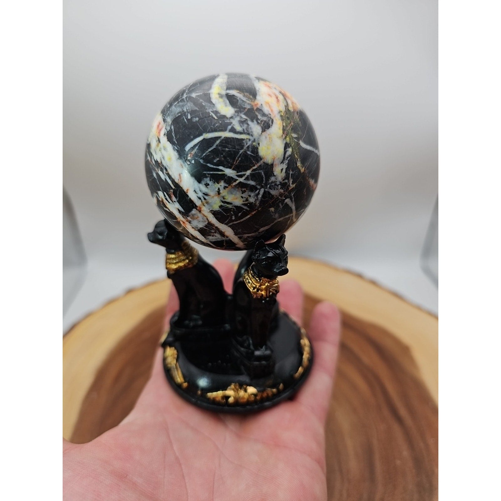 Ocean Jasper Sphere .79lbs W/Stand