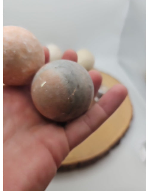Load image into Gallery viewer, Quartz Crystal Sphere 50mm 1 Each Sandstone

