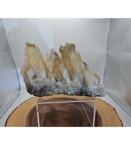 4.2LB Natural citrine cluster mineral specimen quartz crystal restoration-