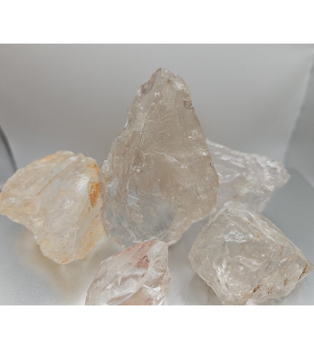 Quartz Crystal Clusters 1.48lbs 5pcs From Madagascar