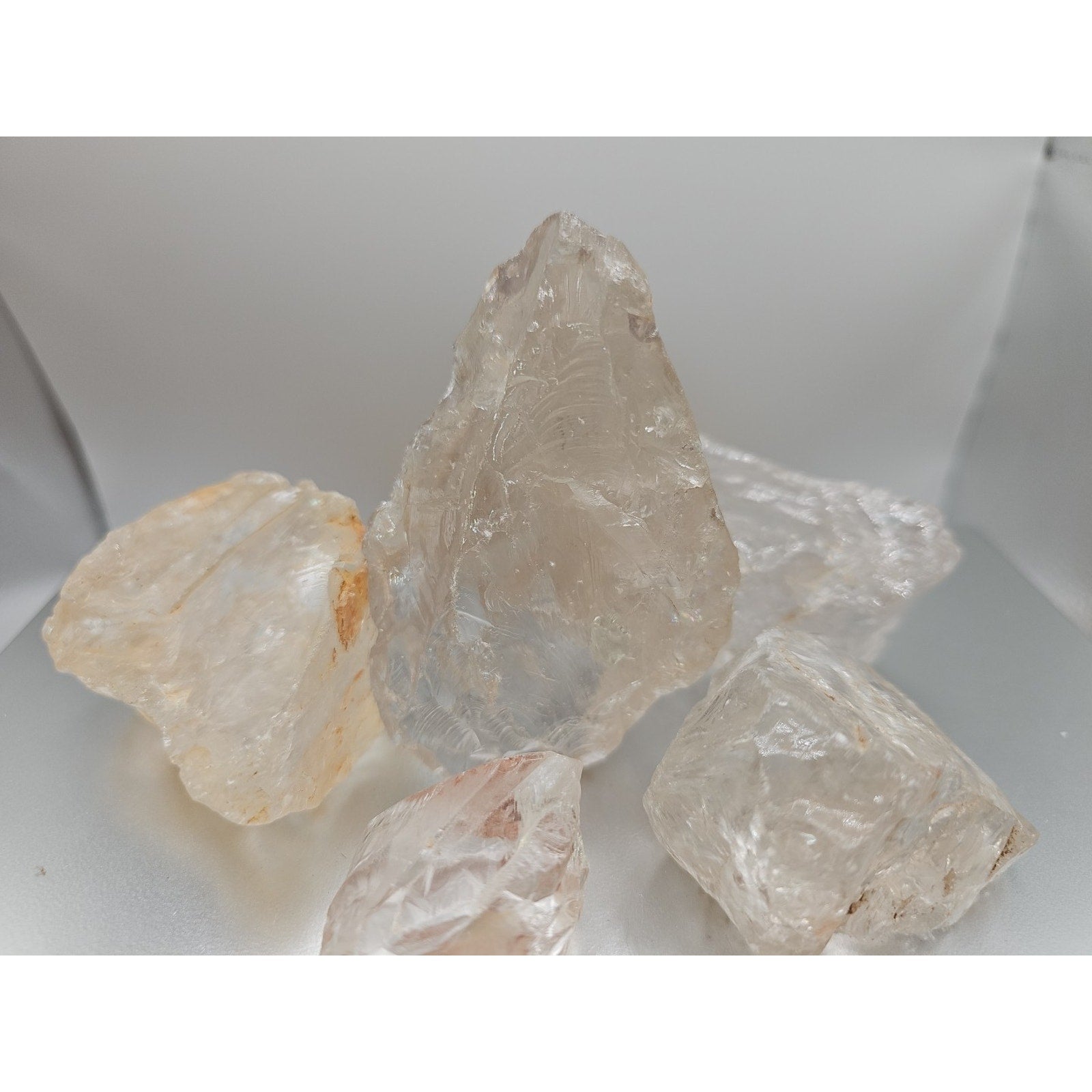 Quartz Crystal Clusters 1.48lbs 5pcs From Madagascar