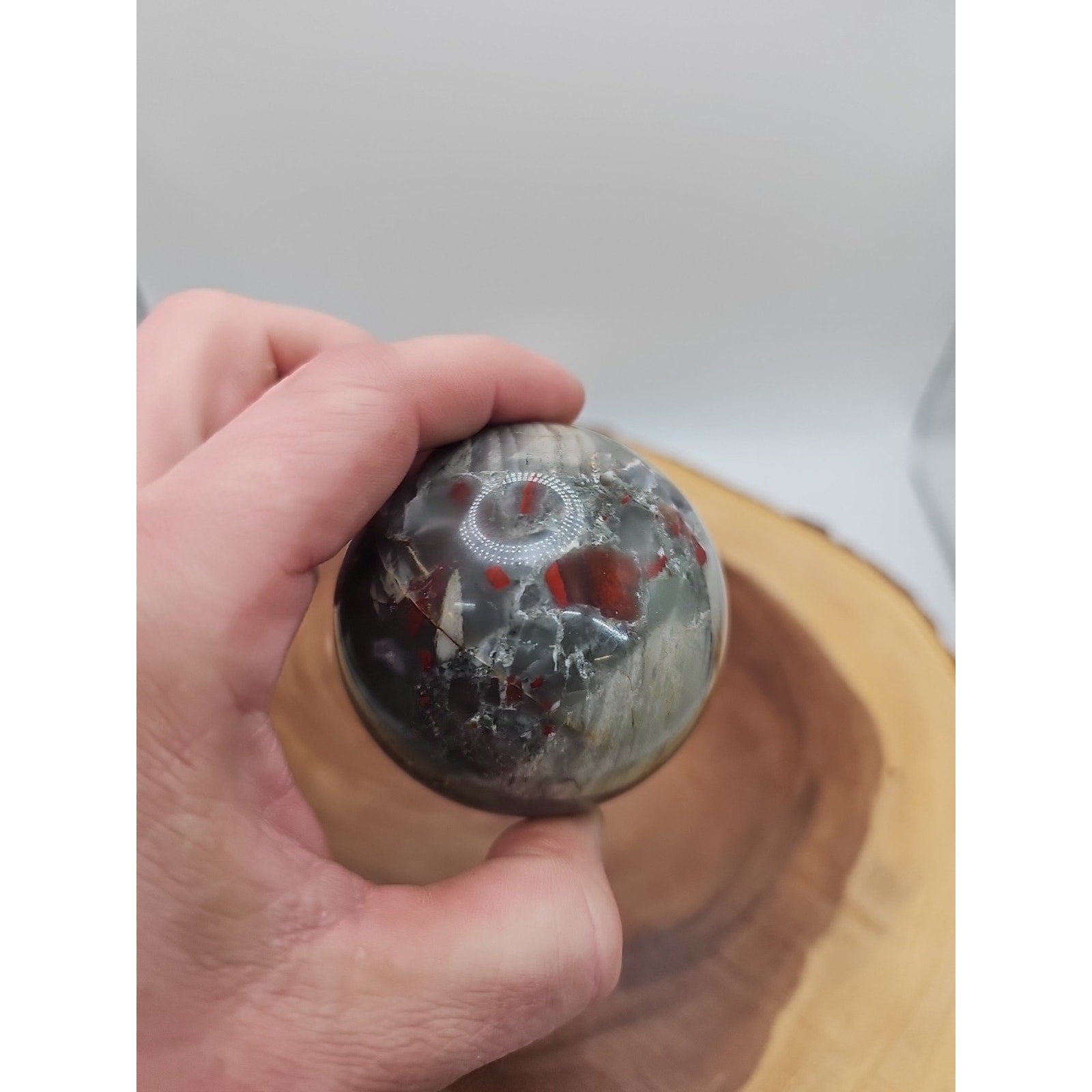 Ocean Jasper Sphere 63mm w/stand