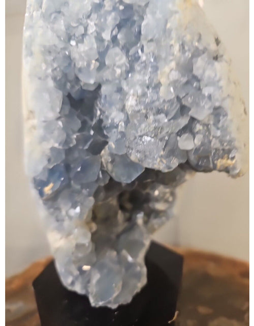 Load image into Gallery viewer, 4.90lbs Natural Baby Blue Celestite Quartz Crystal Geode Cluster Points Brazil
