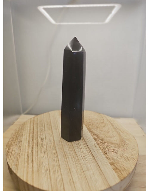 Load image into Gallery viewer, 10oz-14oz 1each Natural Black Tourmaline Quartz Crystal Tower Polished Healing
