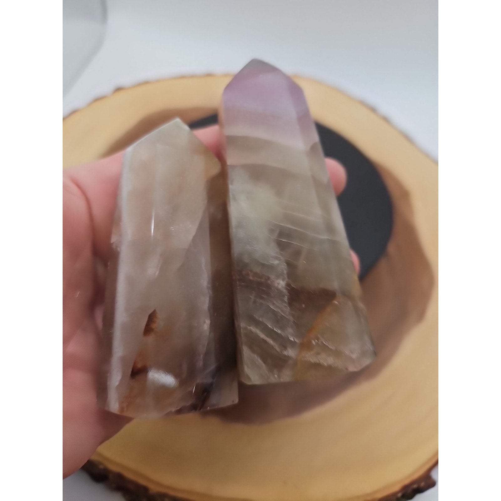 Fluorite crystals Set Of 4,2.52lbs