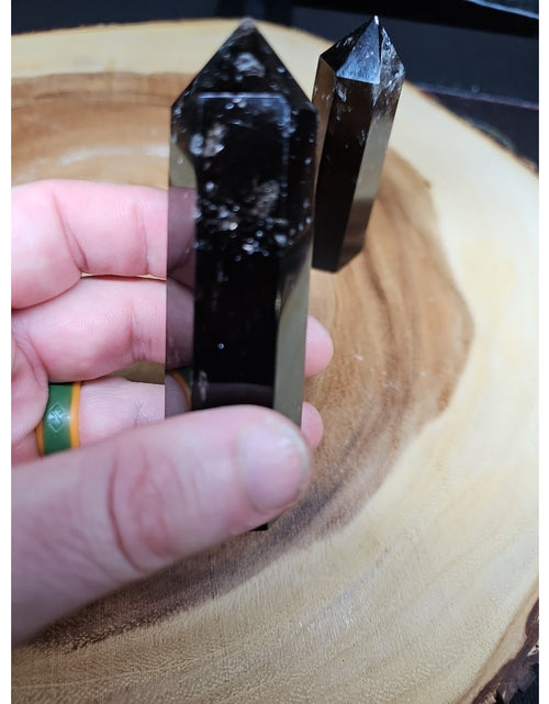 Load image into Gallery viewer, 1 Pair Smoky Quartz Tower 192grams
