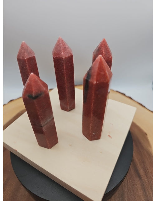 Load image into Gallery viewer, 5pcs Avg .65 Natural Rhodonite Quartz Crystal Brazil
