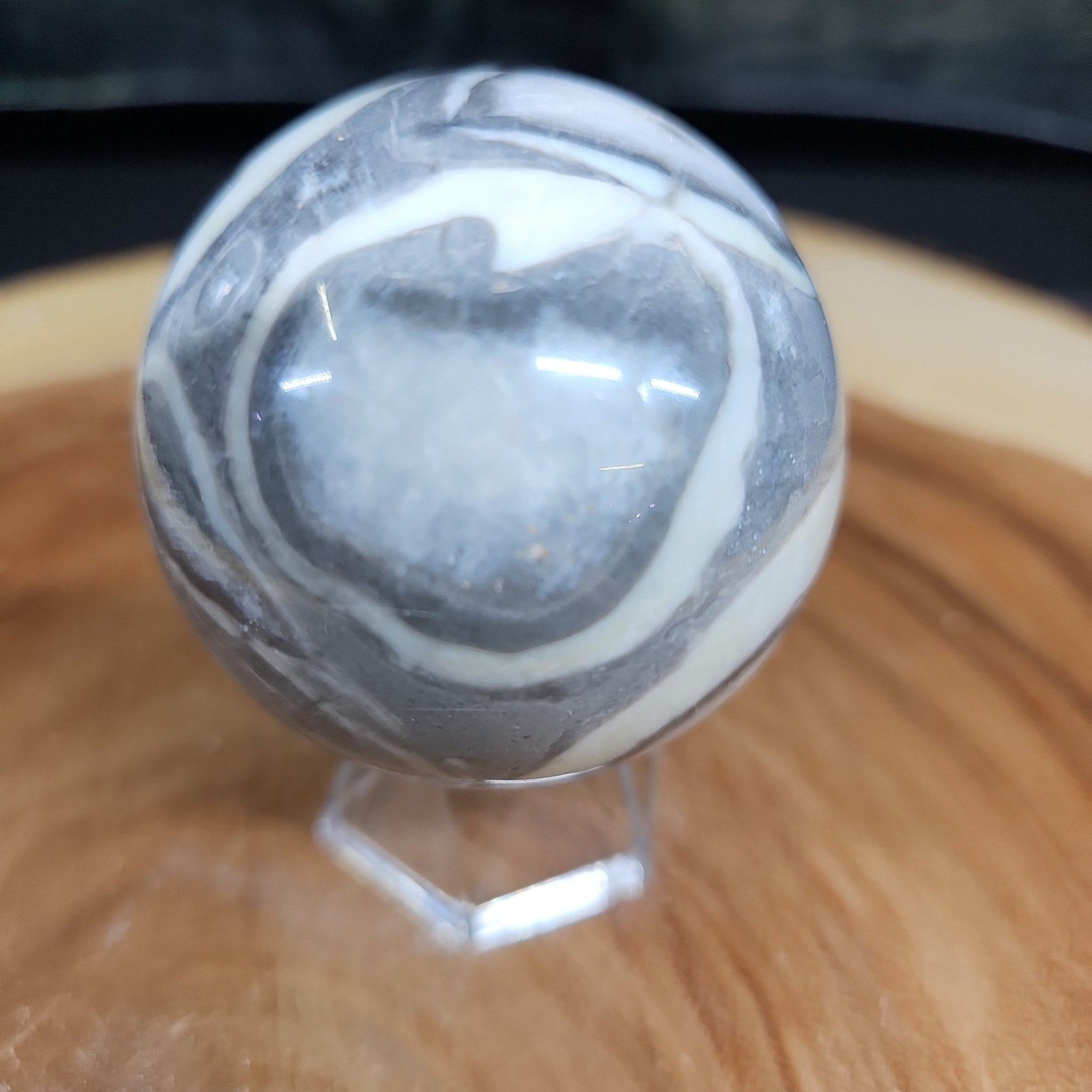 1000 Eye Ocean jasper quartz sphere