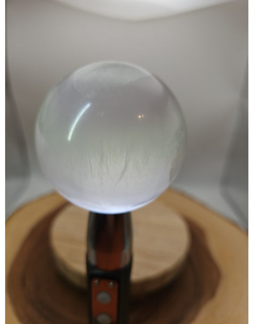 Load image into Gallery viewer, 1.17lb Natural Rainbow Fluorite Quartz Crystal Sphere Ball Polished
