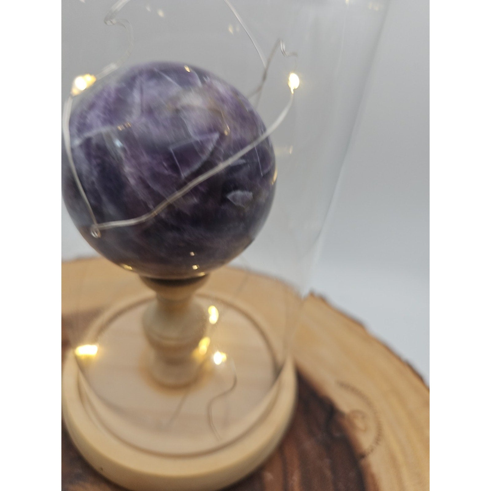 Amethyst Sphere With Case 60mm