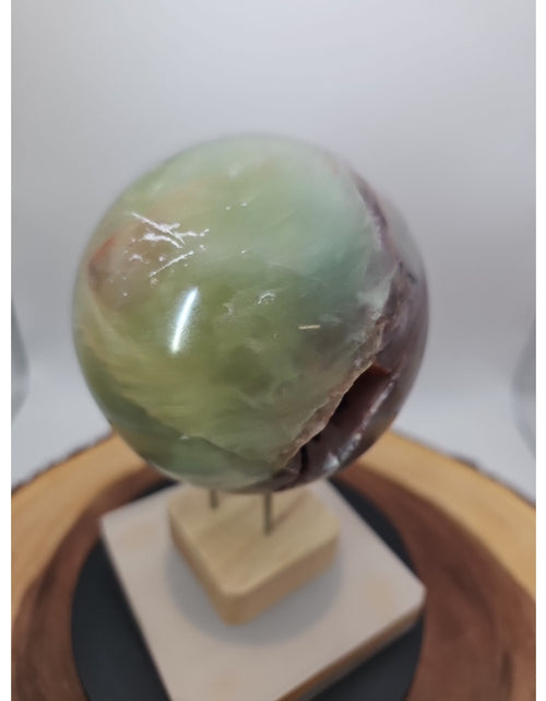Load image into Gallery viewer, Rainbow Fluorite Quartz Crystal Sphere - Polished Healing
