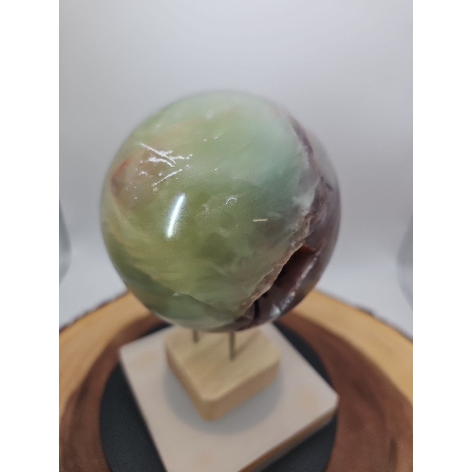 Rainbow Fluorite Quartz Crystal Sphere - Polished Healing