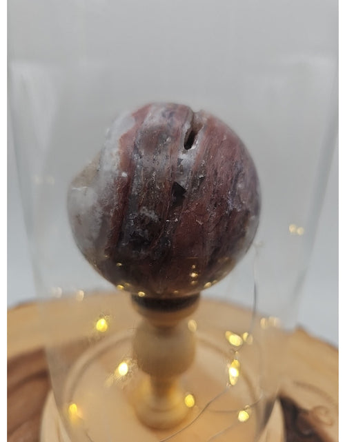 Load image into Gallery viewer, Druzy Ocean Jasper Sphere With Case 60mm

