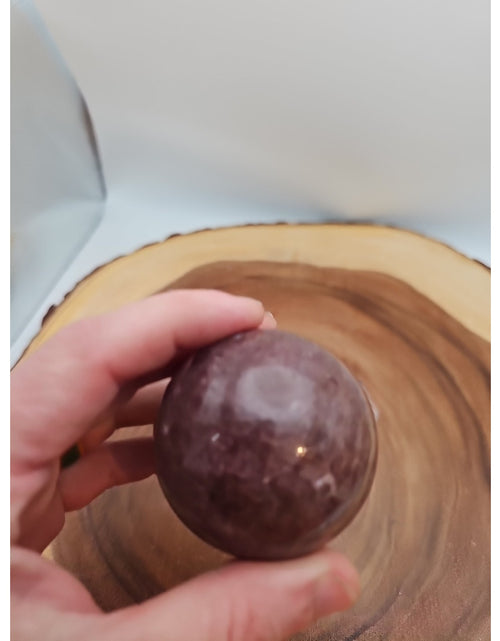 Load image into Gallery viewer, Strawberry Quartz Crystal Sphere 260g 55mm
