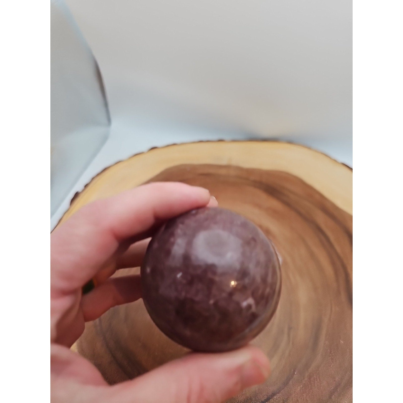 Strawberry Quartz Crystal Sphere 260g 55mm