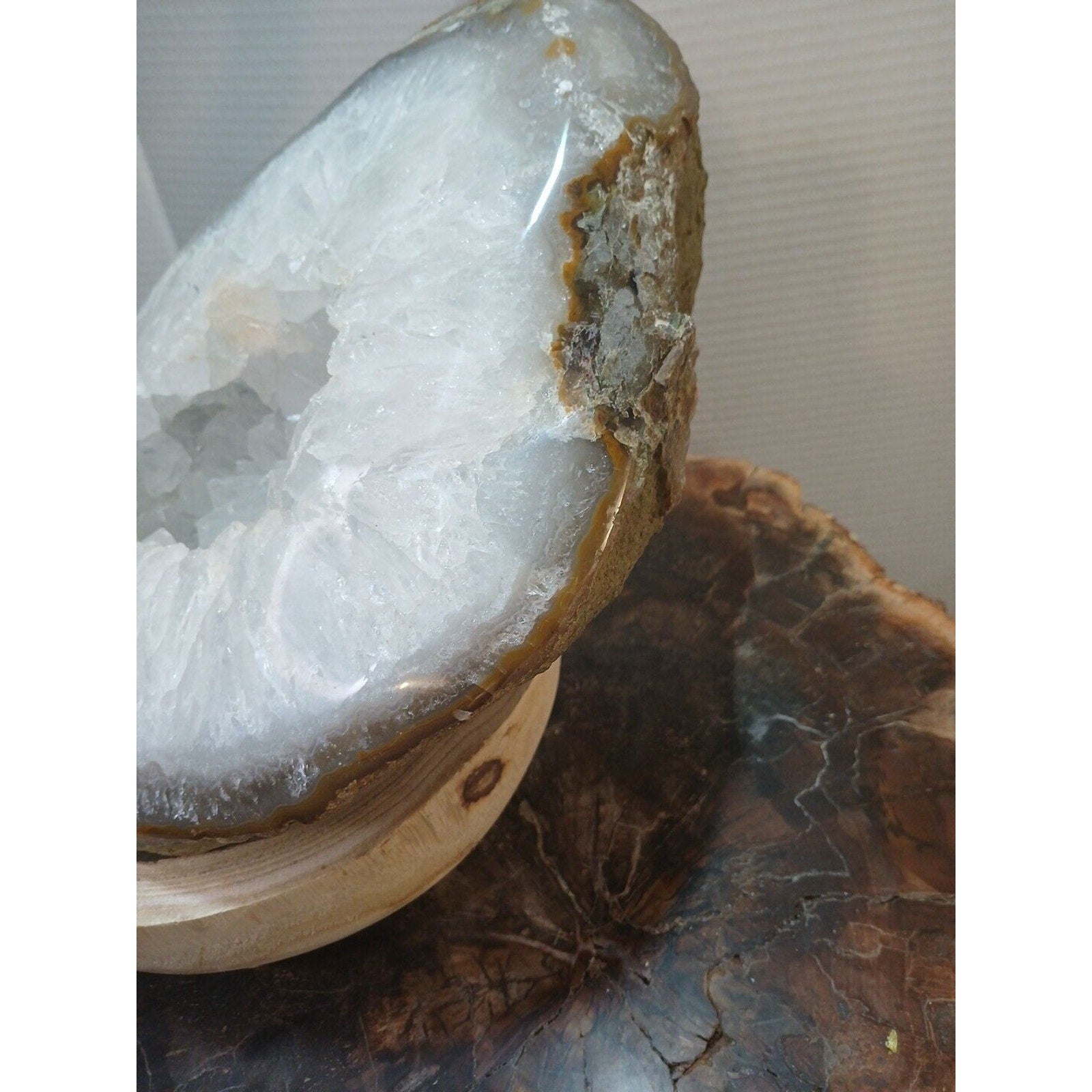 19.3LB Natural Agate geode Quartz Crystal Mineral specimen healing