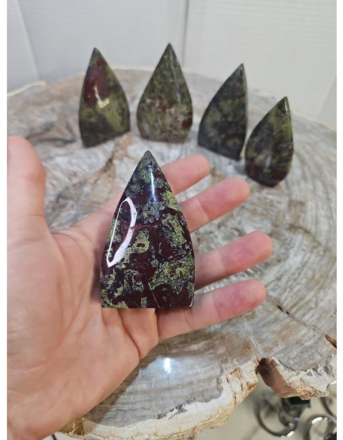 Load image into Gallery viewer, 1.37LB 5Pcs Natural Dragon Blood Gem Stone Jasper Crystal Flame Point Healing
