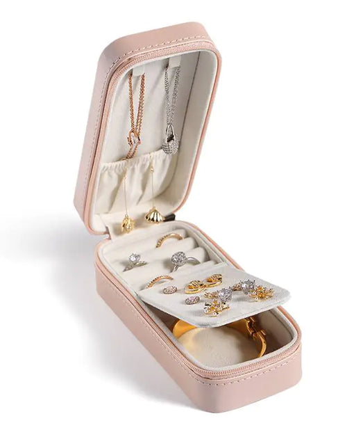 Load image into Gallery viewer, Portable Rectangular Jewelry Box
