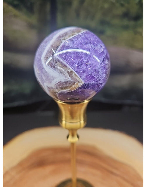 Load image into Gallery viewer, Amethyst Sphere 53mm W/Stand
