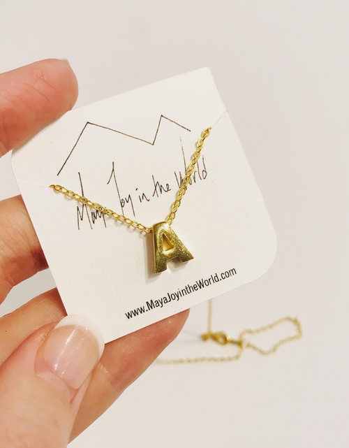 Load image into Gallery viewer, Gold-Plated Initial Necklaces

