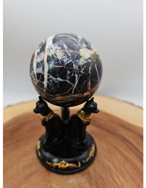 Load image into Gallery viewer, Ocean Jasper Sphere .79lbs W/Stand
