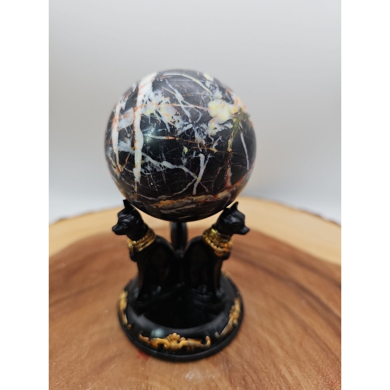 Ocean Jasper Sphere .79lbs W/Stand