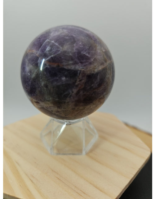 Load image into Gallery viewer, Chevron Amethyst Sphere 250g 56mm

