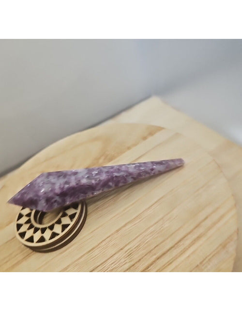 Load image into Gallery viewer, 73G Natural Purple Cloud Mother Lithium Mica Scepter Specimen
