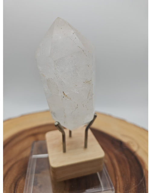 Load image into Gallery viewer, Quartz Crystal Point .49lb With Stand
