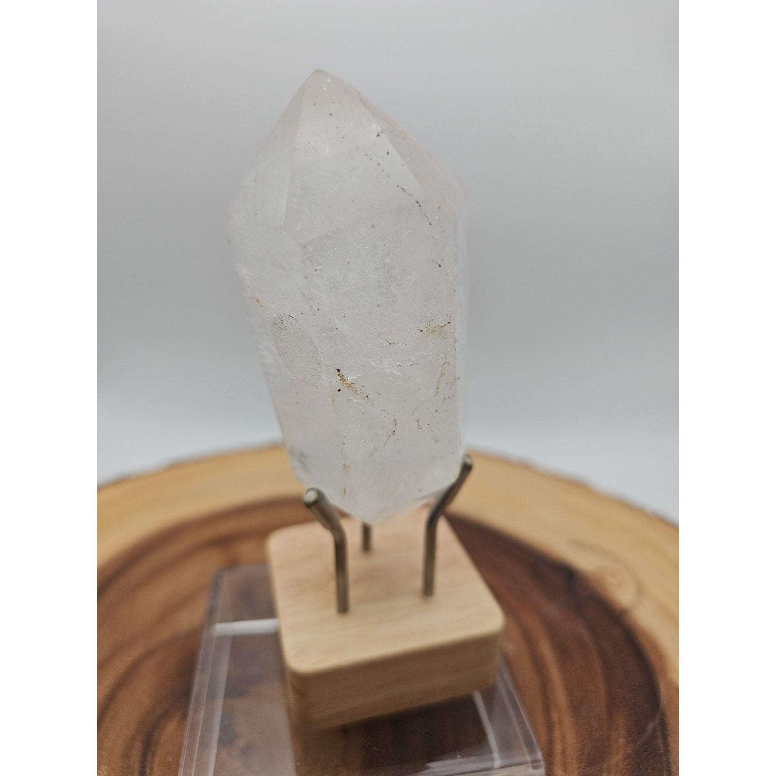Quartz Crystal Point .49lb With Stand