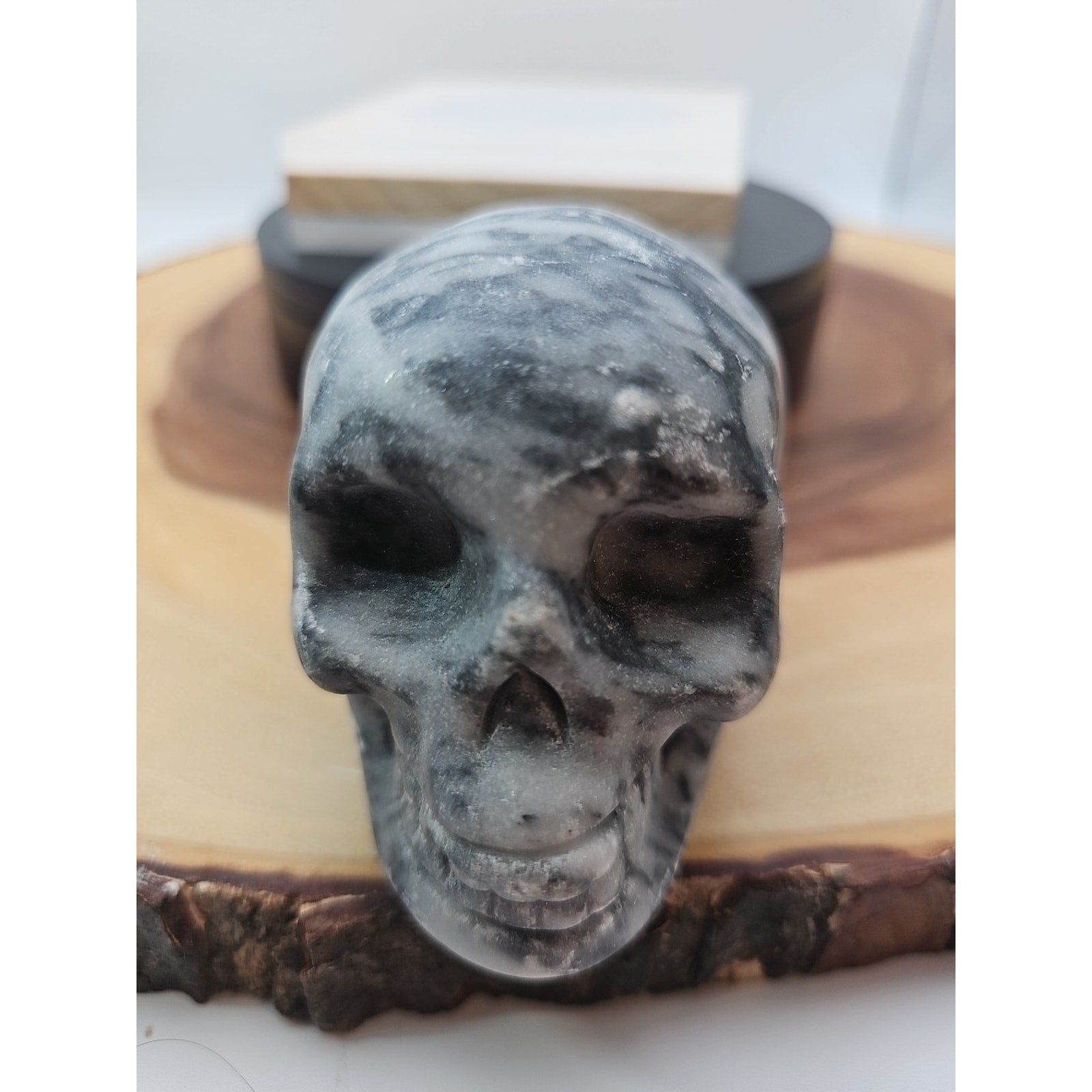 1.20lb Natural Jasper Calcite Skulls Crystal Carving Mixed Stones Healing