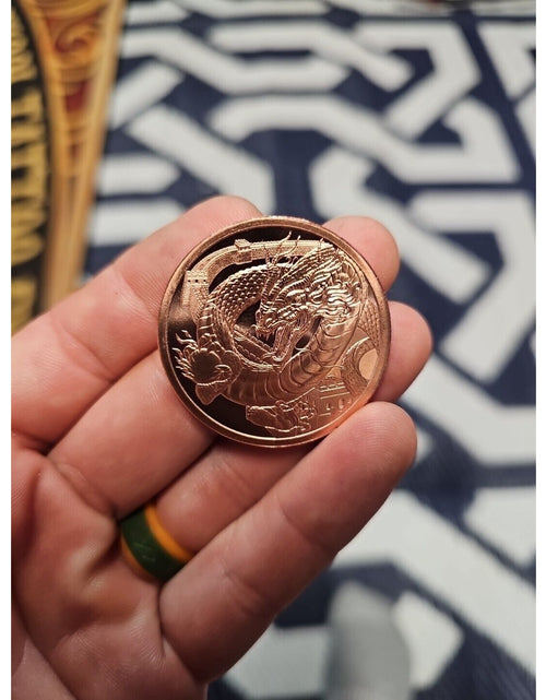 Load image into Gallery viewer, CHINESE DRAGON ~ WORLD OF THE DRAGONS ~ 1 OZ. PURE COPPER ROUND ~
