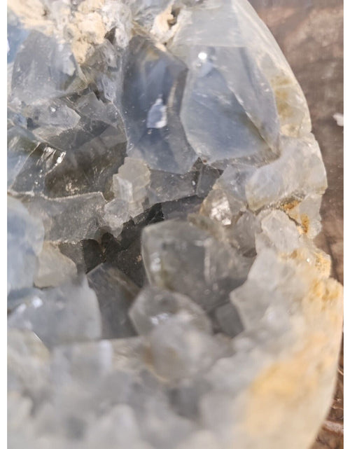 Load image into Gallery viewer, 4.61lbs Natural Baby Blue Celestite Quartz Crystal Geode Cluster Points Brazil
