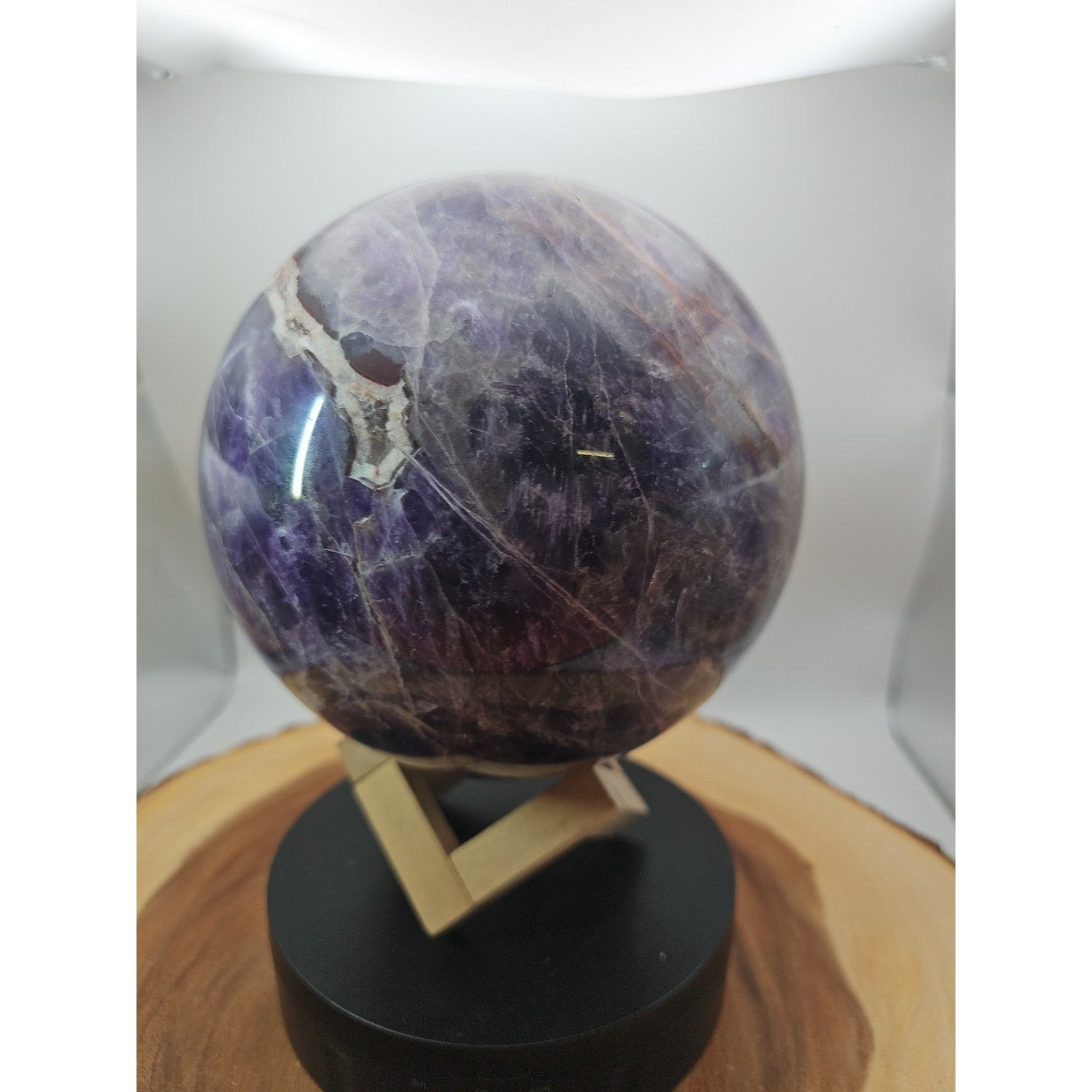 11.78lbs Natural Dream Amethyst Quartz Crystal Sphere Ball