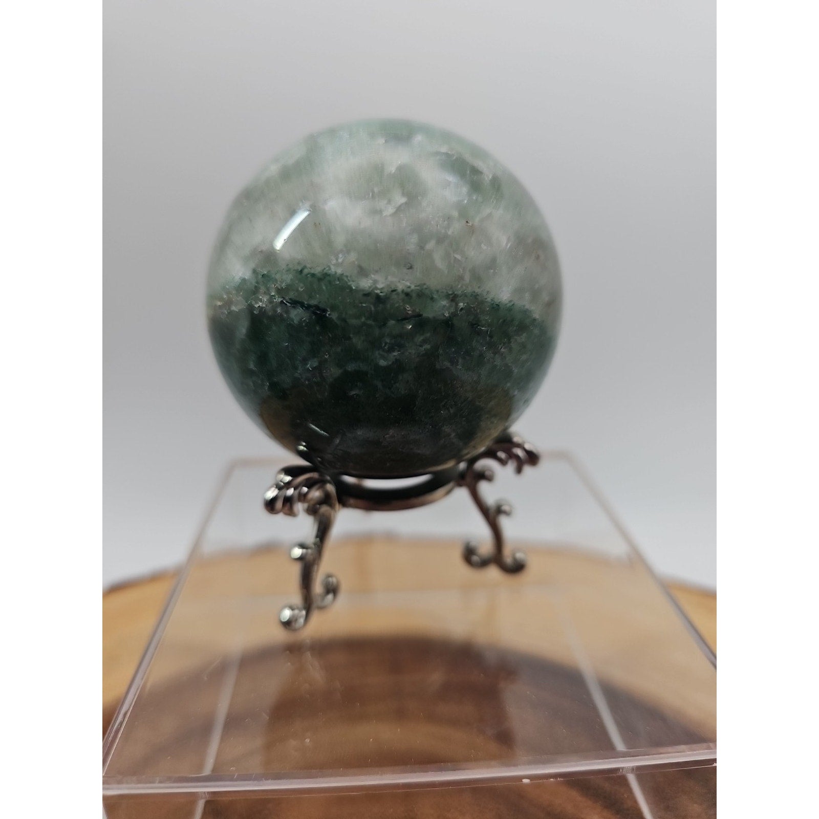 Green Strawberry Quartz 62mm .73lb W/stand