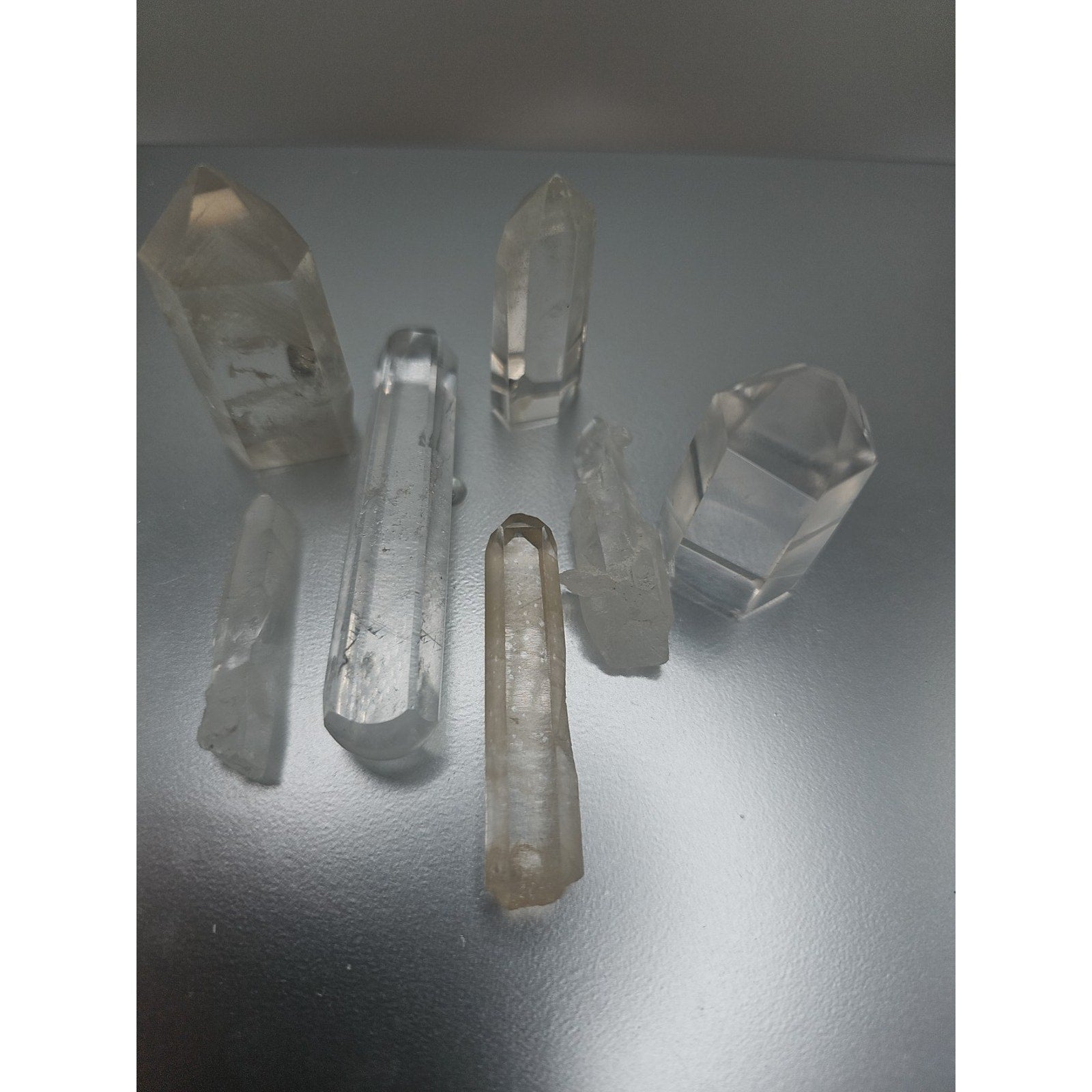 White Quartz Crystals 7pcs