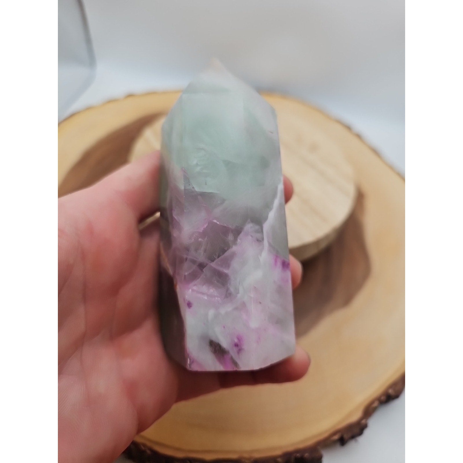 Fluorite Crystal Tower .92lbs