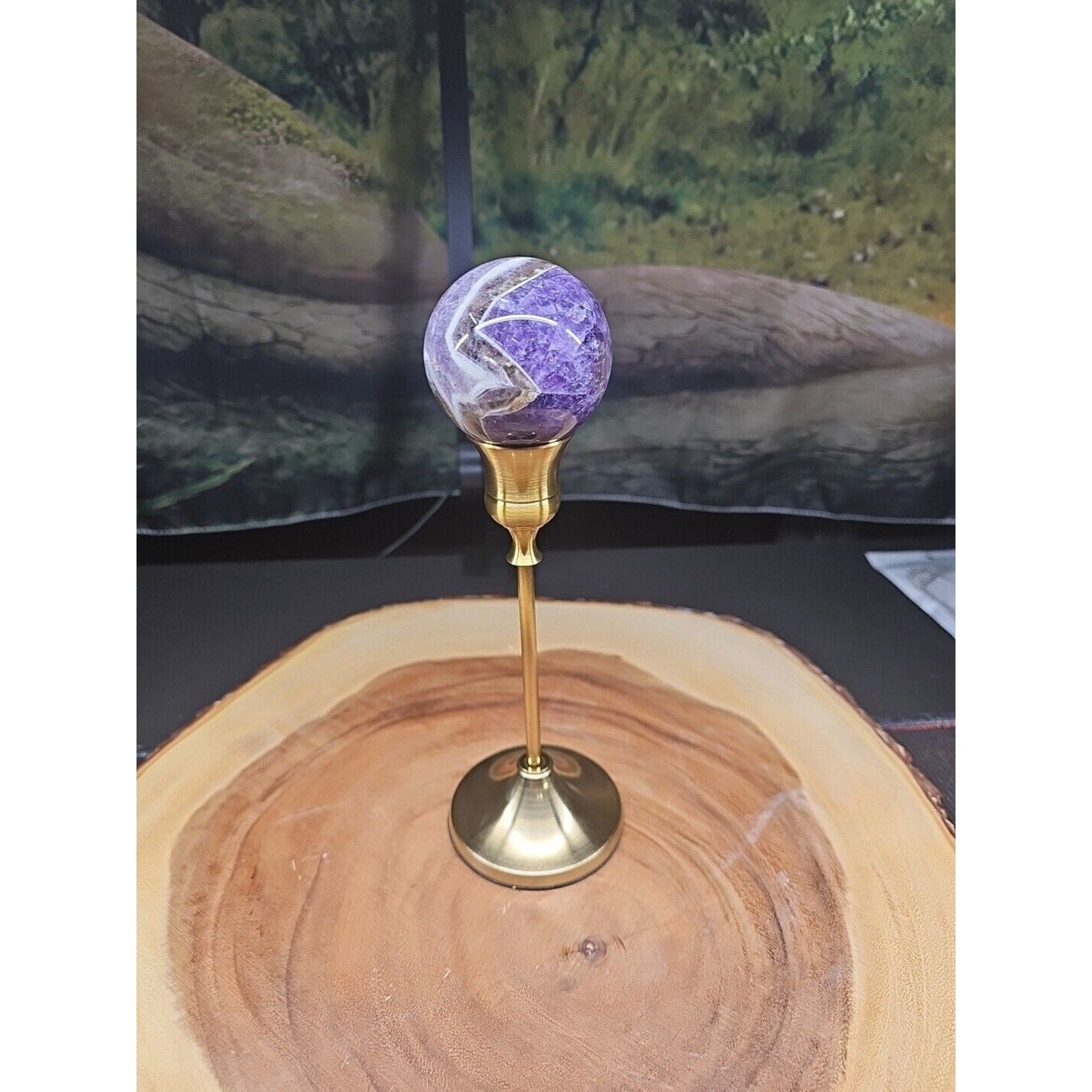 Amethyst Sphere 53mm W/Stand