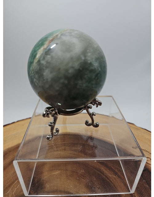 Load image into Gallery viewer, Green Strawberry Quartz 62mm .73lb W/stand
