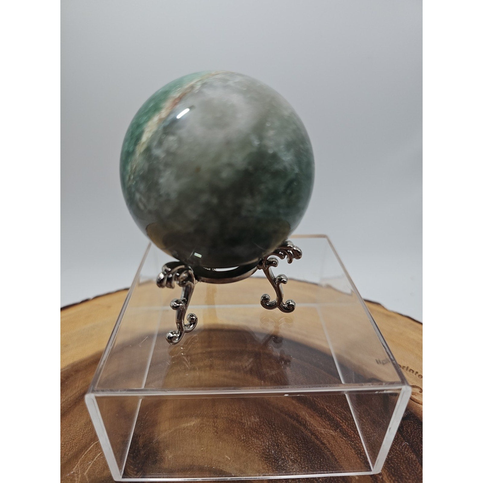 Green Strawberry Quartz 62mm .73lb W/stand