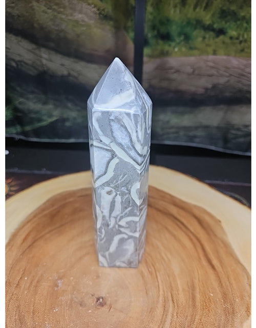 Load image into Gallery viewer, 1000 Eye Jasper 1.76lb 7.5in Tall
