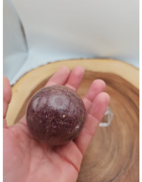 Load image into Gallery viewer, Strawberry Quartz Crystal Sphere 260g 55mm
