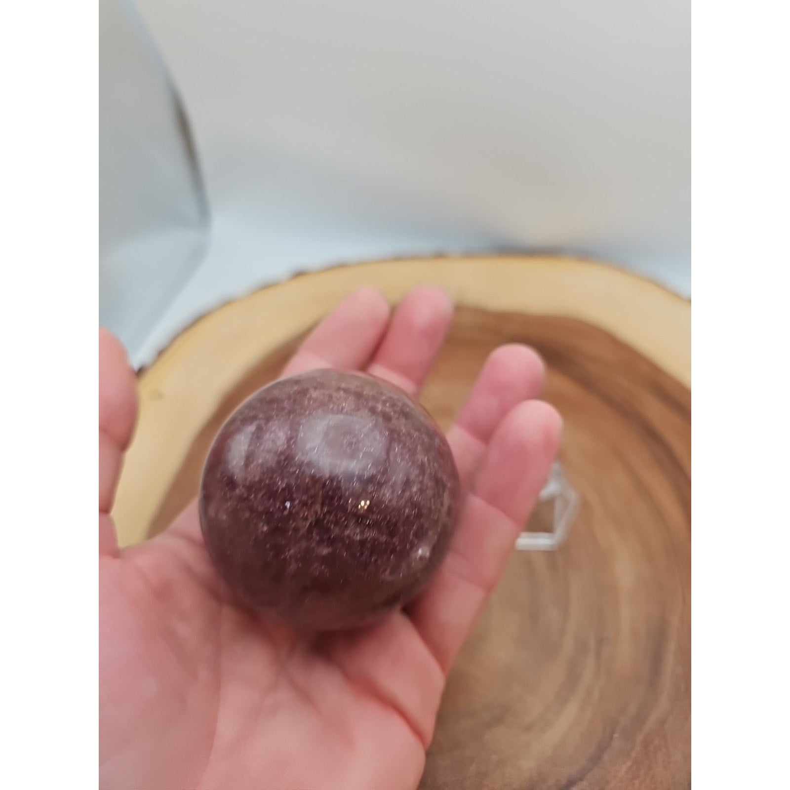Strawberry Quartz Crystal Sphere 260g 55mm