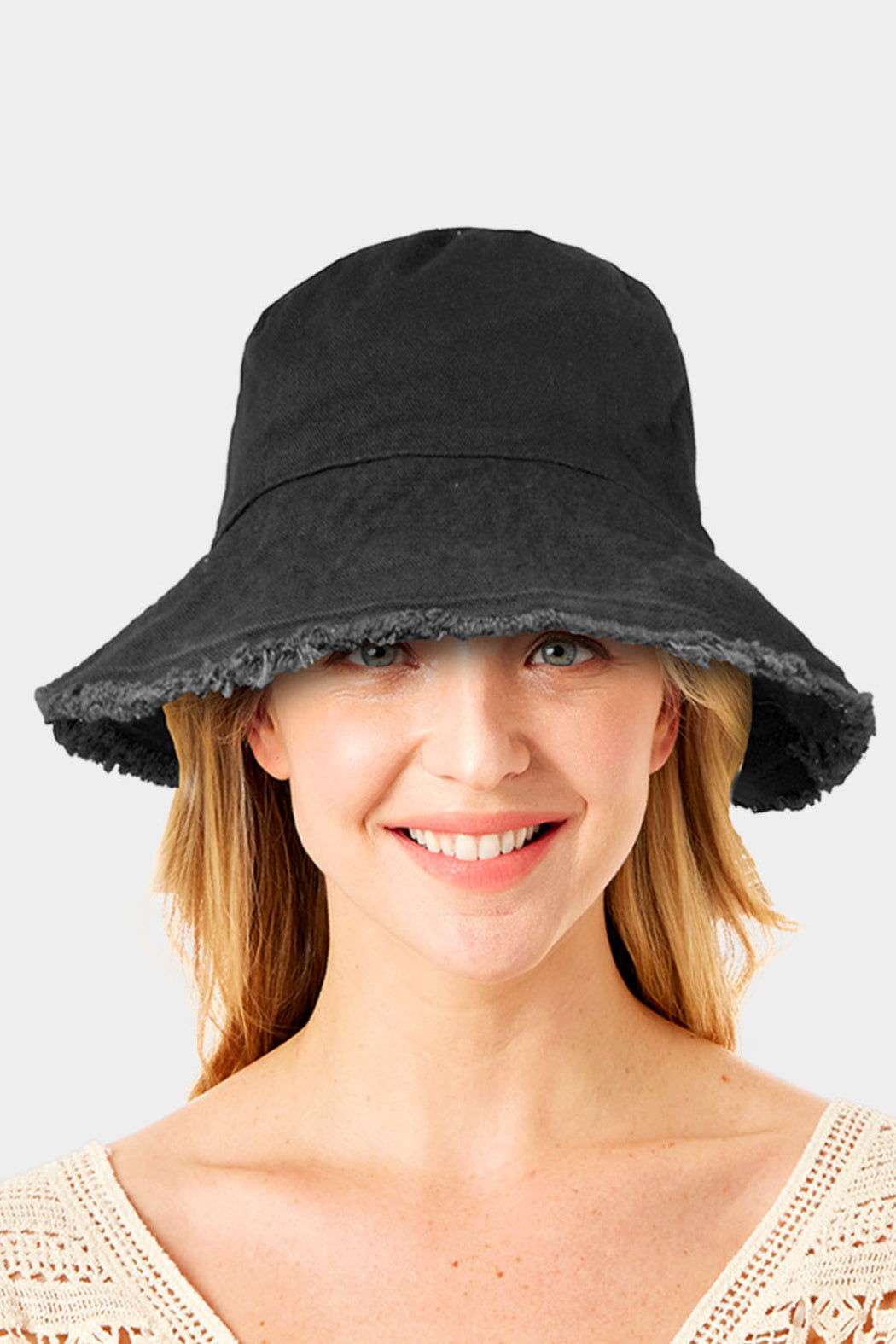 Frayed Edge Bucket Hat