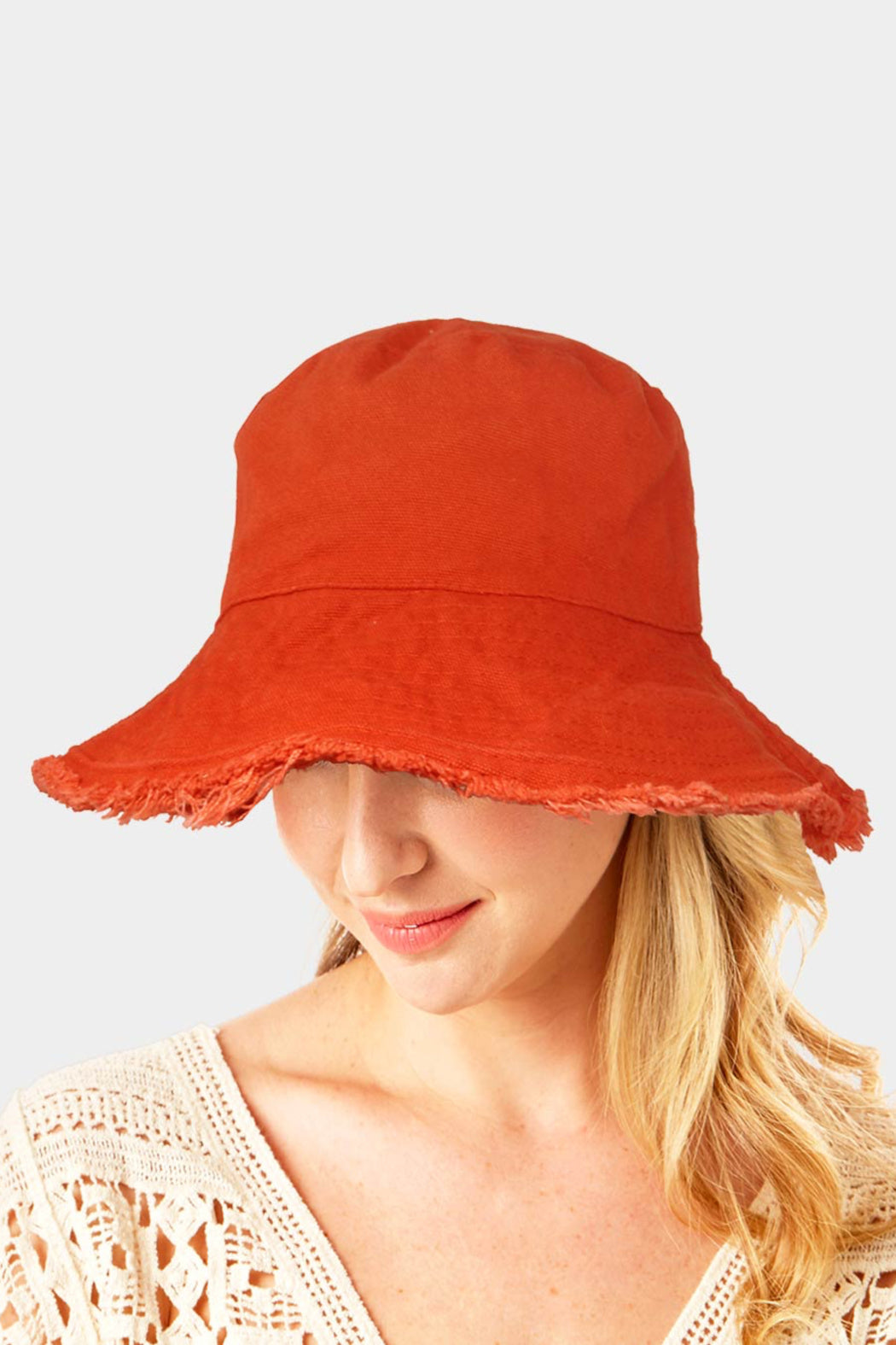 Frayed Edge Bucket Hat