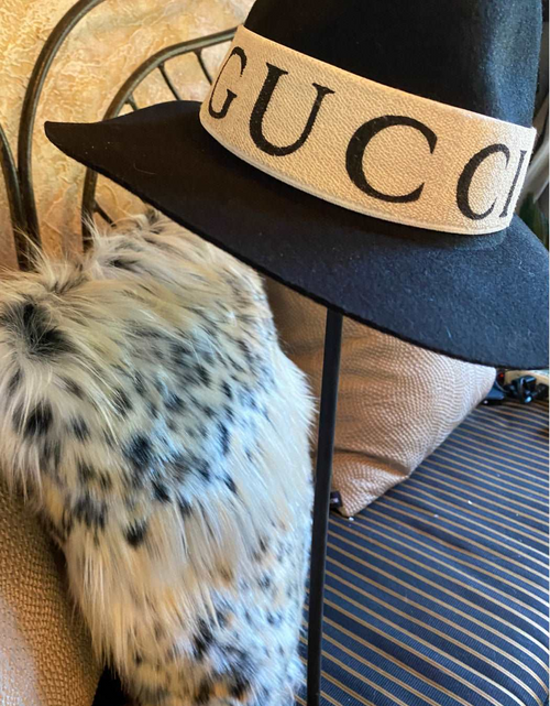 Load image into Gallery viewer, Upcycled Inspired Banded Black Fedora Hat
