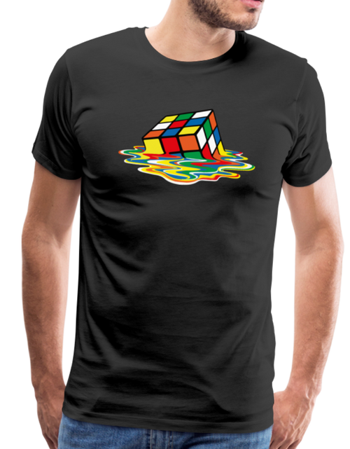 Load image into Gallery viewer, Rubick&#39;s Cube Melting, Sheldon Cooper&#39;s T-Shirt
