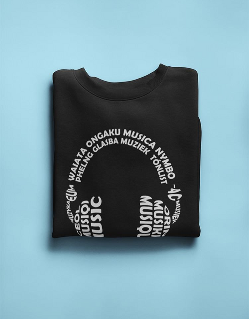 Load image into Gallery viewer, &quot;music&quot; In Different Languages Sweatshirt Men&#39;s -GoatDeals Designs
